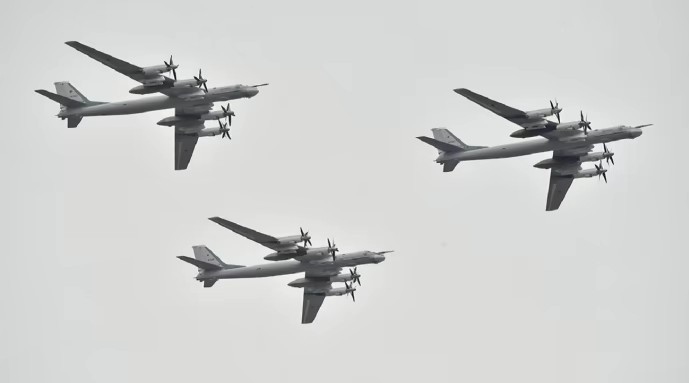 Máy bay ném bom chiến lược Tu-95. (Nguồn: Wikipedia)