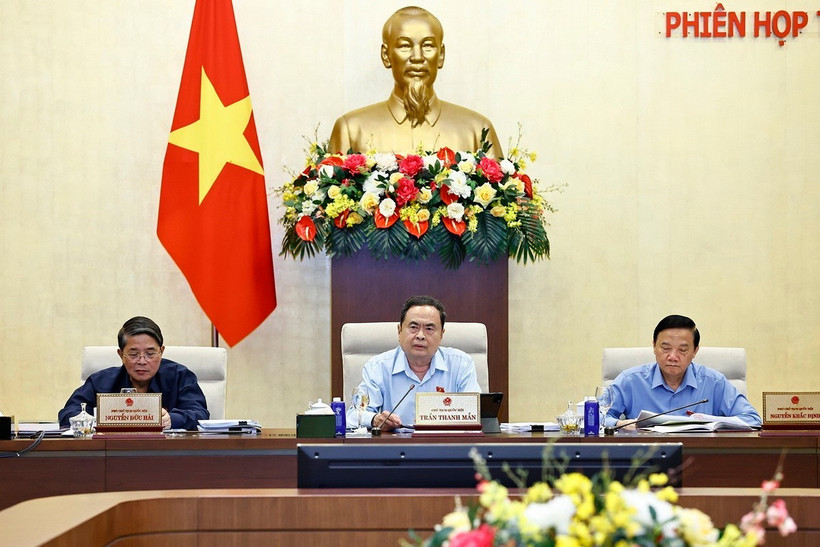 Chủ tịch Quốc hội Trần Thanh Mẫn phát biểu. (Ảnh: Doãn Tấn/TTXVN)