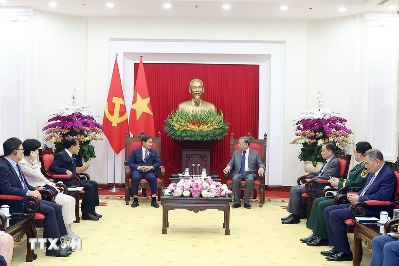 Tổng Bí thư Tô Lâm tiếp ông Park Chang Dal, Đặc phái viên của Tổng thống Hàn Quốc. (Ảnh: Thống Nhất/TTXVN)