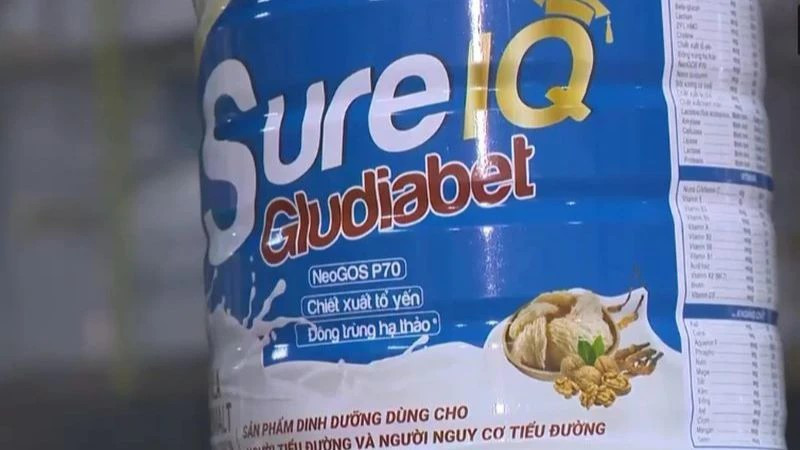 Một nhãn hiệu sữa bột giả do Công ty Cổ phần Dược quốc tế Rance Pharma sản xuất. (Nguồn: VTV)