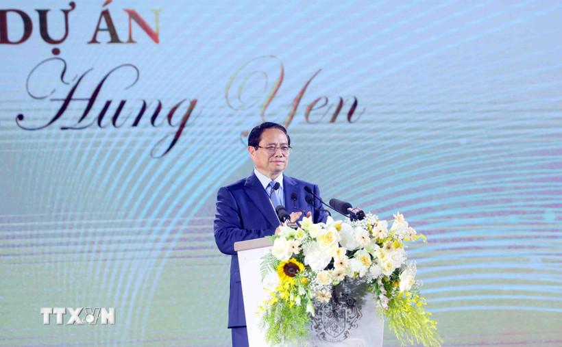 Thủ tướng Phạm Minh Chính phát biểu. (Ảnh: Phạm Kiên/TTXVN)