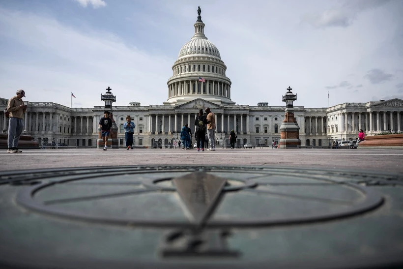 Tòa nhà Quốc hội Mỹ ở Washington DC. (Ảnh: AFP/TTXVN)