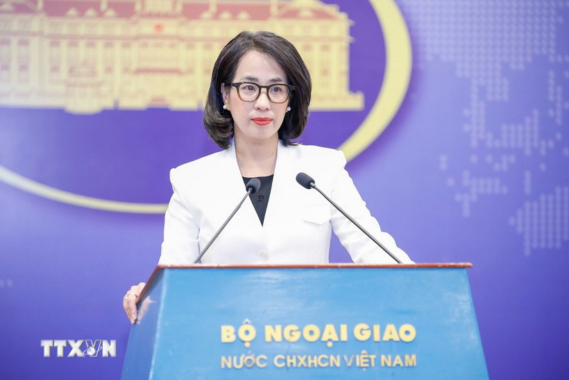 Người Phát ngôn Bộ Ngoại giao Việt Nam Phạm Thu Hằng. (Ảnh: TTXVN phát)