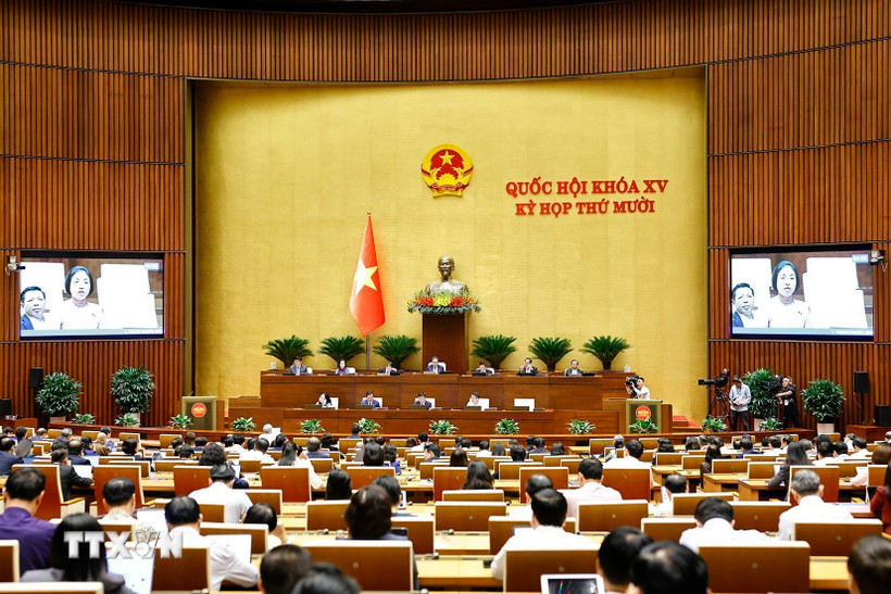 Quang cảnh phiên họp của Quốc hội. (Ảnh: Doãn Tấn/TTXVN)