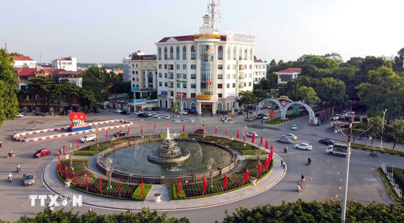 Một góc thành phố Vĩnh Yên, tỉnh Vĩnh Phúc. (Ảnh: Hoàng Hùng/TTXVN)