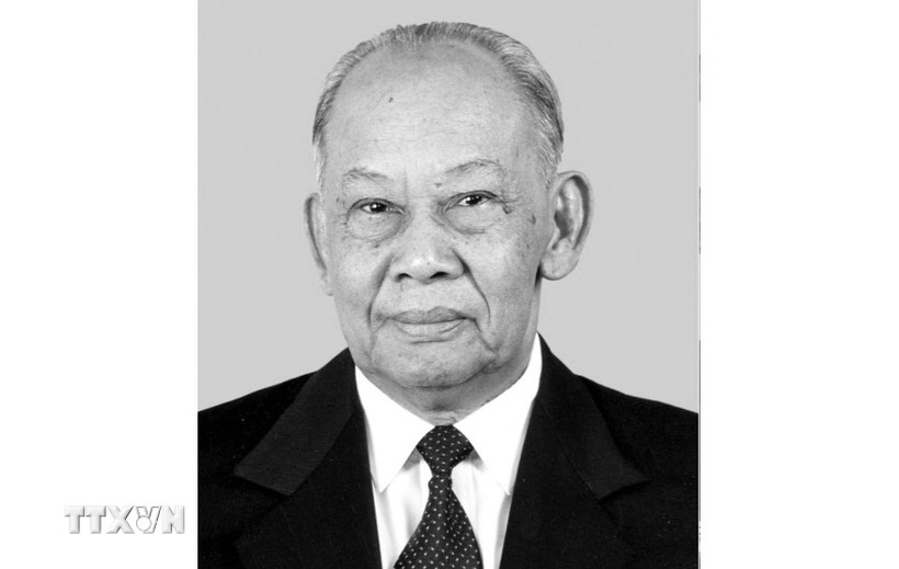 Đồng chí Đại tướng Khamtai Siphandone, nguyên Chủ tịch Ban Chấp hành Trung ương Đảng Nhân dân Cách mạng Lào, nguyên Chủ tịch nước Cộng hòa Dân chủ Nhân dân Lào. (Ảnh: TTXVN phát)