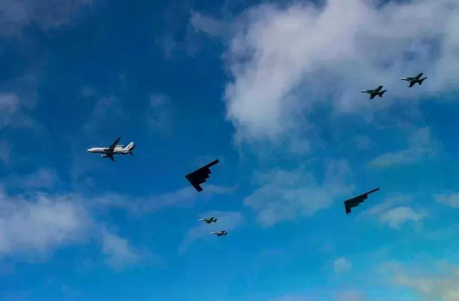 Máy bay ném bom B-2 của Mỹ. (Ảnh: Pacific Air Forces)