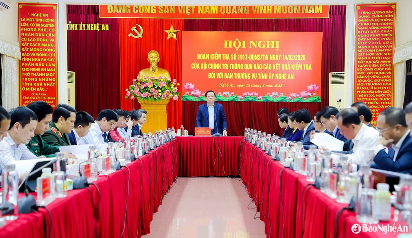 Quang cảnh buổi làm việc. (Nguồn: Báo Nghệ An)