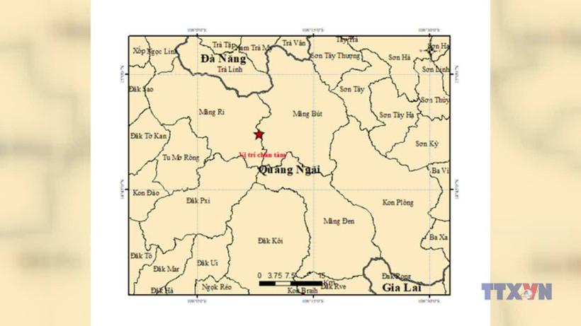 Quảng Ngãi liên tiếp ghi nhận các trận động đất trong thời gian qua.