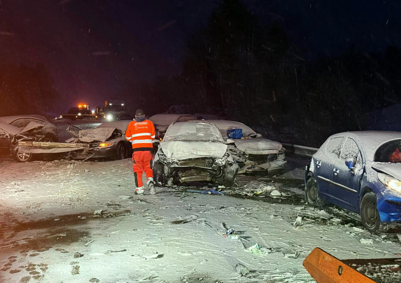 Hiện trường vụ tai nạn. (Nguồn: Sweden Herald)