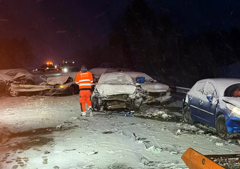 Hiện trường vụ tai nạn. (Nguồn: Sweden Herald)