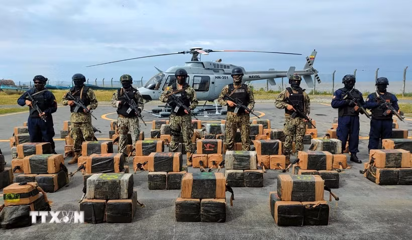 Số ma túy thu giữ. (Ảnh minh họa: AFP/TTXVN)