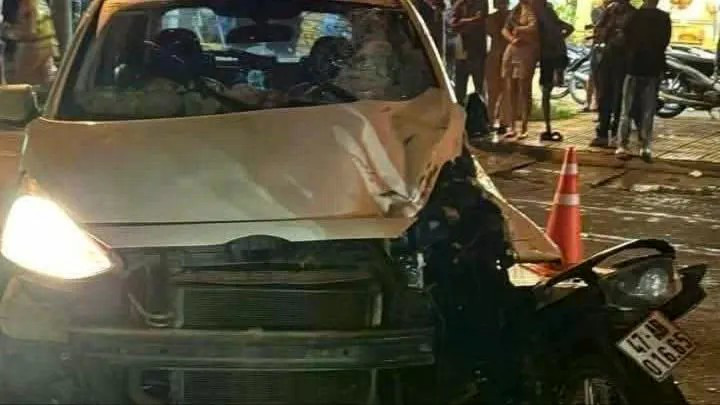 Hiện trường vụ tai nạn.