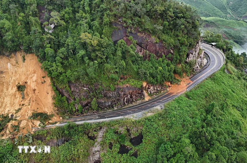 Đèo Khánh Lê, Quốc lộ 27C nối tỉnh Khánh Hòa và Lâm Đồng. (Ảnh minh họa. Nguồn: TTXVN)