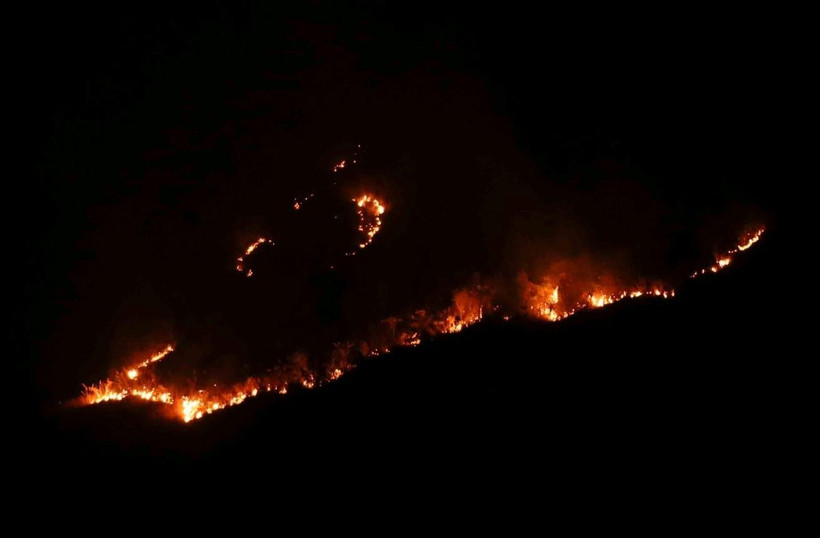 Hiện trường vụ cháy. (Ảnh: TTXVN phát)