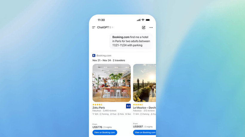 Tính năng Apps SDK cho phép ChatGPT tương tác với nhiều ứng dụng khác nhau. (Nguồn: OpenAI)