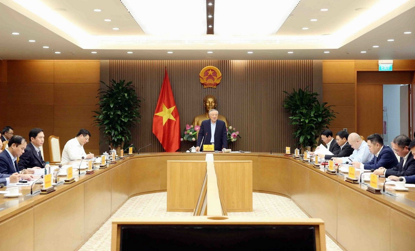 Quang cảnh cuộc họp. (Ảnh: Phạm Kiên/TTXVN)