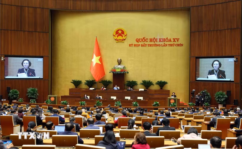 Quang cảnh phiên họp. (Ảnh: Phạm Kiên/TTXVN)