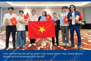 5 học sinh Việt Nam giành huy chương tại kỳ thi Olympic vật lý trẻ thế giới