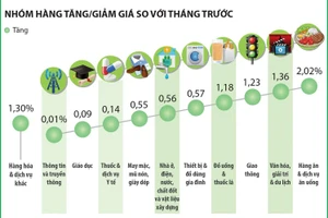 Chỉ số giá tiêu dùng tháng 2 tăng 1,14% 