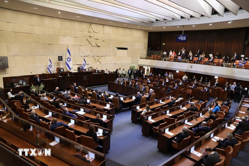 Toàn cảnh phiên họp Quốc hội Israel tại Jerusalem. (Ảnh: THX/TTXVN)