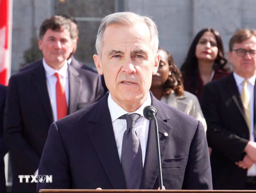 Thủ tướng Canada Mark Carney. (Ảnh: THX/TTXVN)