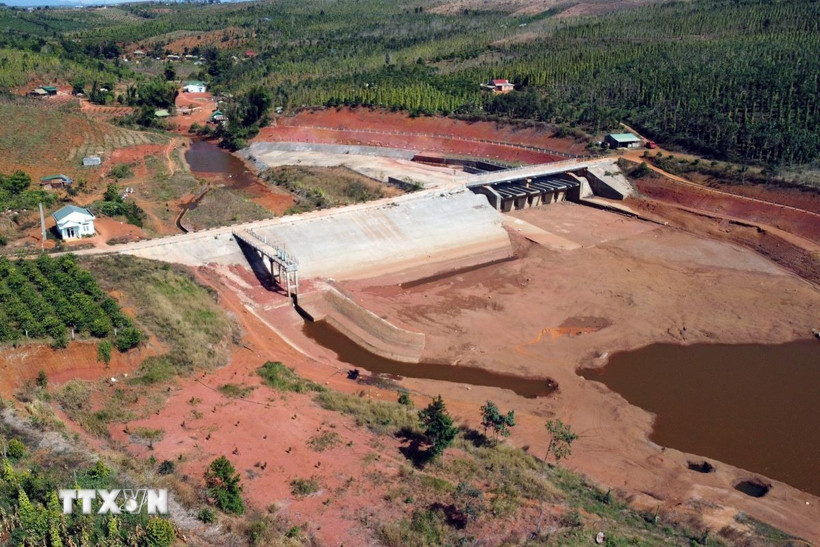 Hồ chứa nước Đắk N’ting tại xã Quảng Sơn, huyện Đắk Glong (Đắk Nông). (Ảnh: Hưng Thịnh/TTXVN)