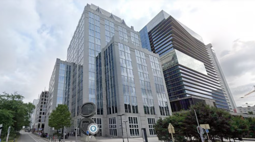 Trụ sở chính ngân hàng Euroclear tại Brussels. (Ảnh: rferl)