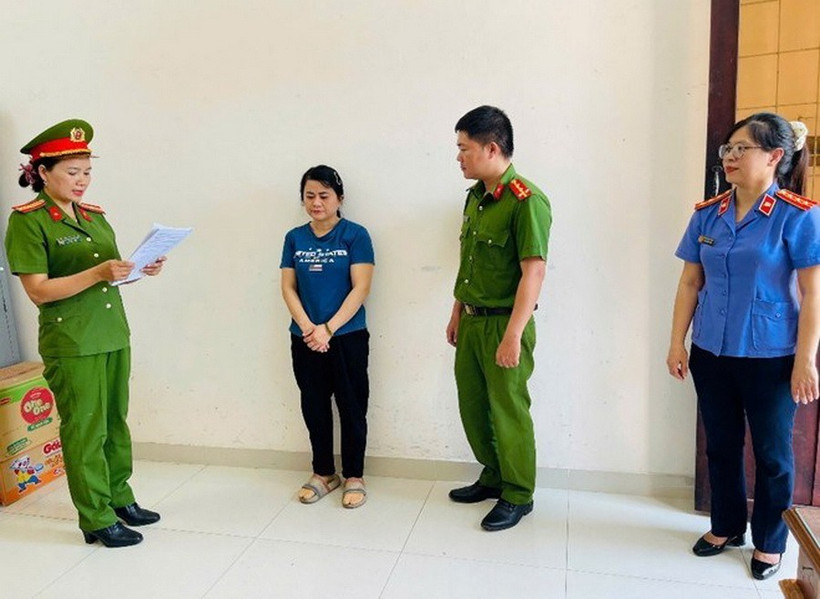 Cơ quan chức năng khởi tố, bắt tạm giam đối tượng Nguyễn Thị Tường Vi để điều tra về hành vi lừa đảo, chiếm đoạt tài sản. (Ảnh: Công an cung cấp)