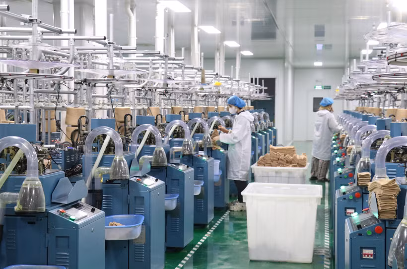 Hoạt động sản xuất tại các doanh nghiệp FDI trên địa bàn tỉnh Tây Ninh. (Ảnh: Bùi Giang/TTXVN)