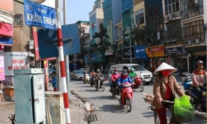 Hà Nội thí điểm cấm xe taxi lưu thông trên phố Khâm Thiên từ 14/2