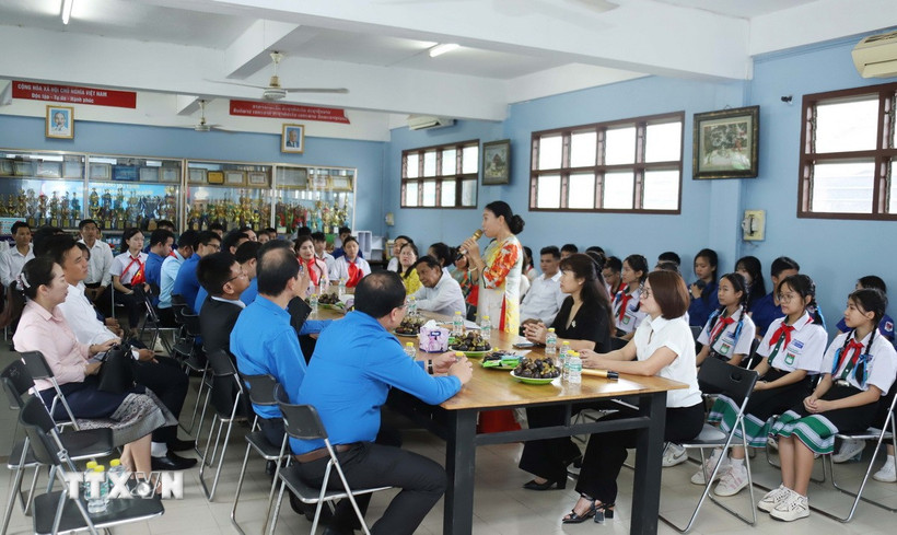 Toàn cảnh buổi giao lưu. (Ảnh: Xuân Tú/TTXVN)