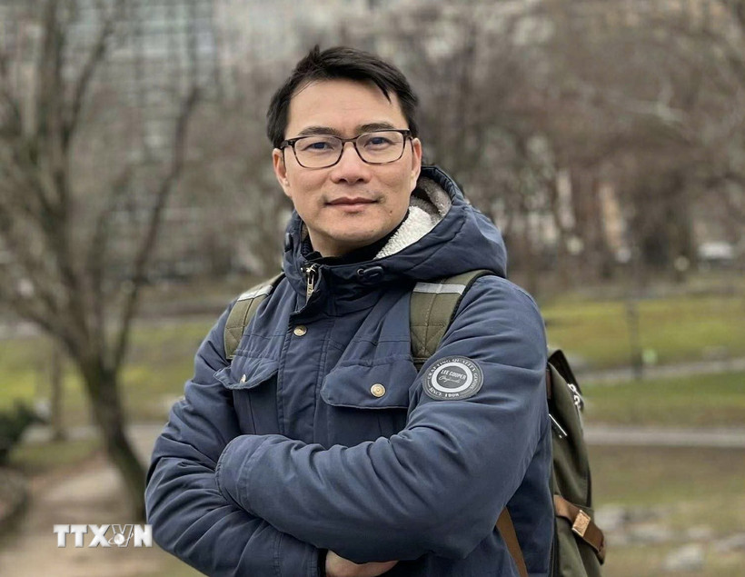 Tiến sỹ Ứng Quốc Hùng, Kỹ sư trưởng Tập đoàn Setec Nucléaire (Pháp) và là Phó Chủ tịch Mạng lưới chuyên gia năng lượng hạt nhân người Việt ở nước ngoài (VietNuc). (Ảnh: TTXVN phát)