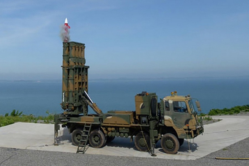 Hệ thống phòng không tầm trung Cheongung-II. (Ảnh: Seoul Economic Daily)