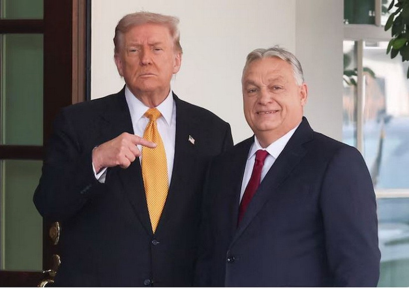 Tổng thống Trump và Thủ tướng Hungary Viktor Orban. (Ảnh: Reuters)