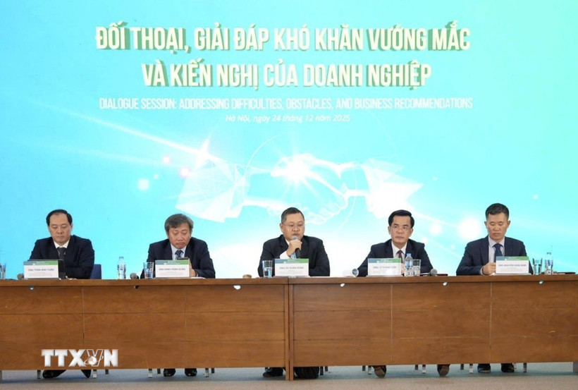 Chủ trì Hội nghị. (Ảnh: Quốc Lũy/TTXVN)