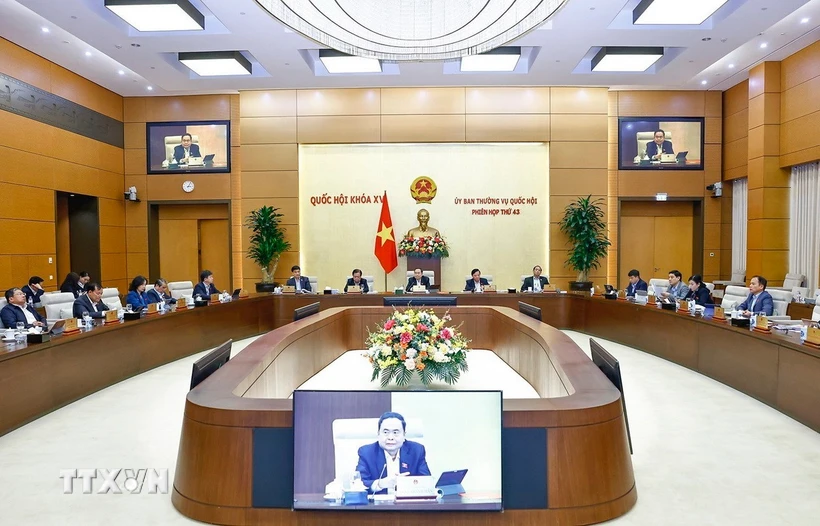 A meeting of the National Assembly Standing Committee. (Photo: Doan Tan/VNA)