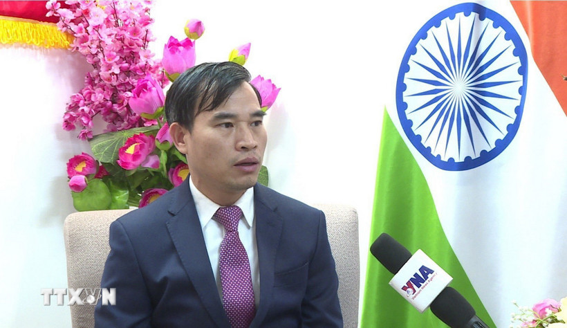 Tham tán Thương mại Việt Nam tại Ấn Độ Bùi Trung Thướng. (Ảnh: Quang Trung/TTXVN)