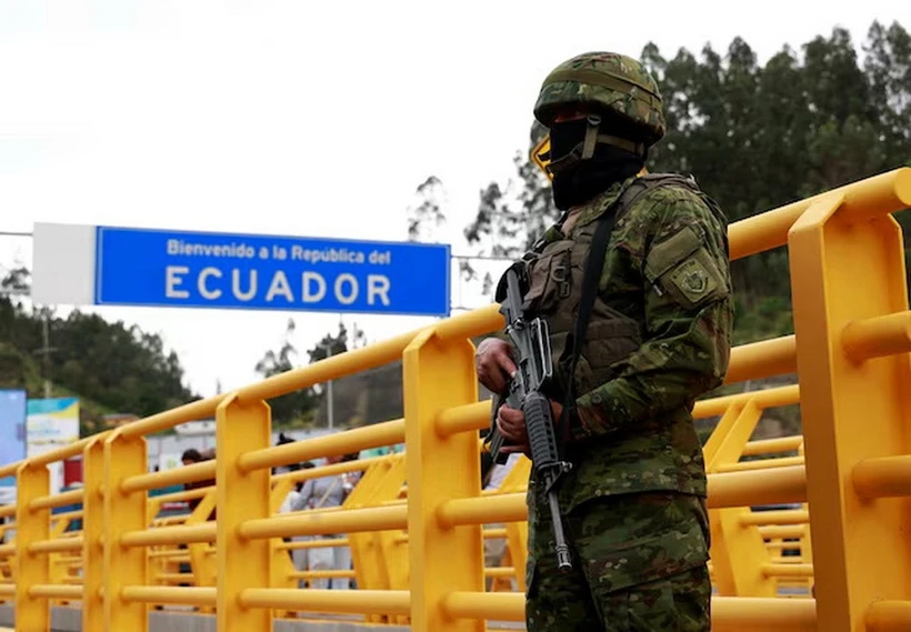 Biên giới Ecuador. Ảnh: Reuters