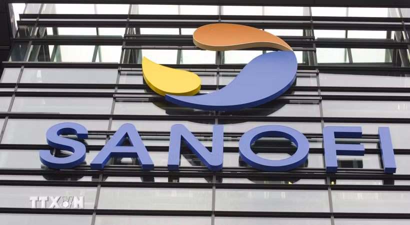 Biểu tượng của tập đoàn dược phẩm khổng lồ Sanofi của Pháp. (Ảnh: AFP/TTXVN)