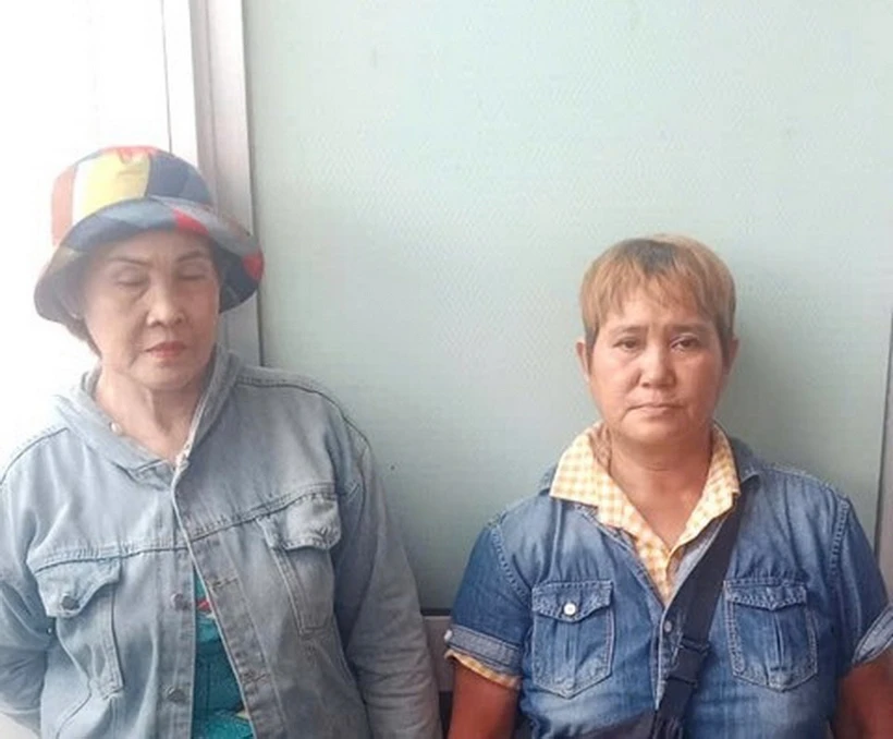 Hai đối tượng tại Công an Long An.