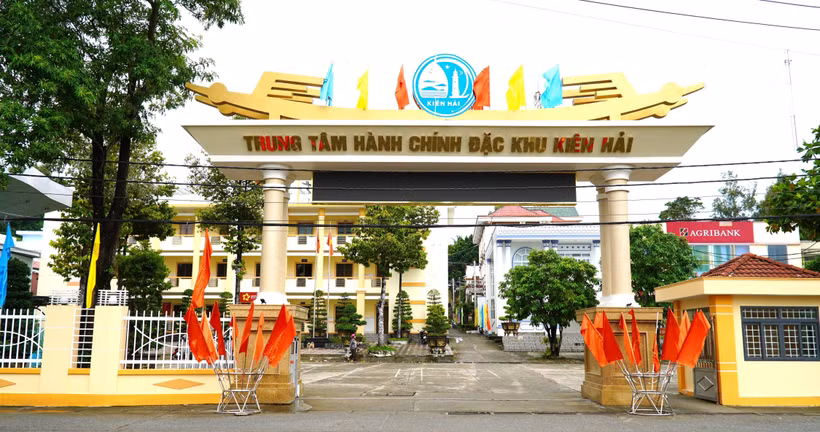 Khu hành chính Đặc khu Kiên Hải, tỉnh An Giang. (Ảnh: Văn Sĩ/TTXVN)