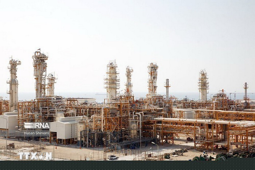 Mỏ khí đốt South Pars của Iran. (Ảnh: IRNA/TTXVN)