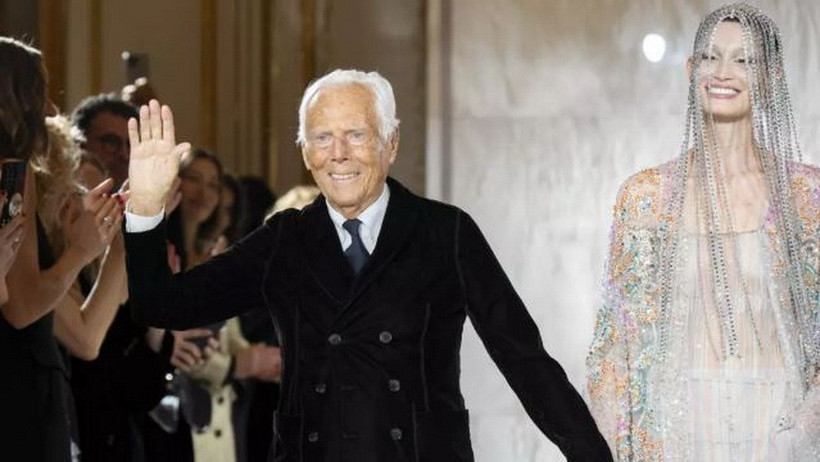 Nhà thiết kế Giorgio Armani. (Ảnh: AP)
