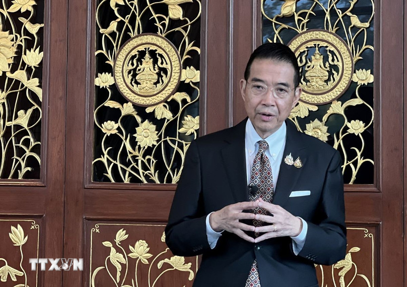 Bộ trưởng Ngoại giao Thái Lan Maris Sangiampongsa. (Ảnh: Đỗ Sinh/TTXVN)