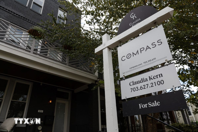 Một ngôi nhà được rao bán tại Washington, DC, Mỹ. (Ảnh: THX/TTXVN)