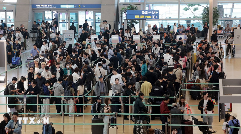 Sân bay Hàn Quốc đón lượng khách kỷ lục trong kỳ nghỉ Tết Trung Thu