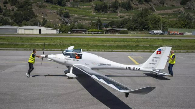 Chiếc máy bay SolarStratos. (Ảnh: AFP)