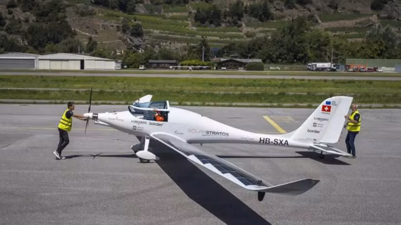Chiếc máy bay SolarStratos. (Ảnh: AFP)