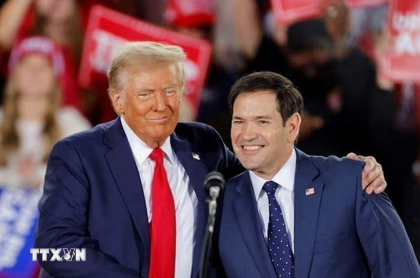 Tổng thống Donald Trump và ông Marco Rubio. (Ảnh: REUTERS/TTXVN)
